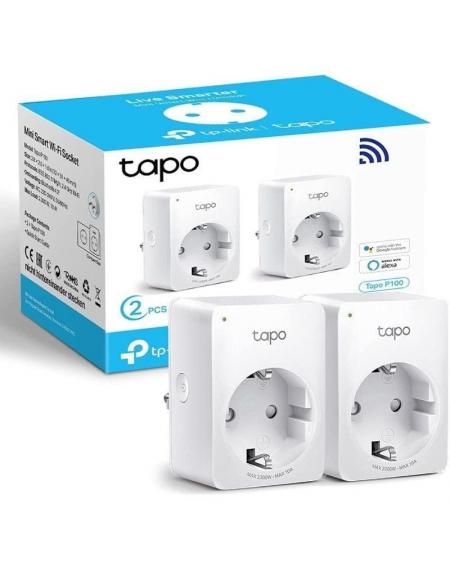 Enchufe WiFi Inteligente TP-Link Tapo P100/ Pack 2