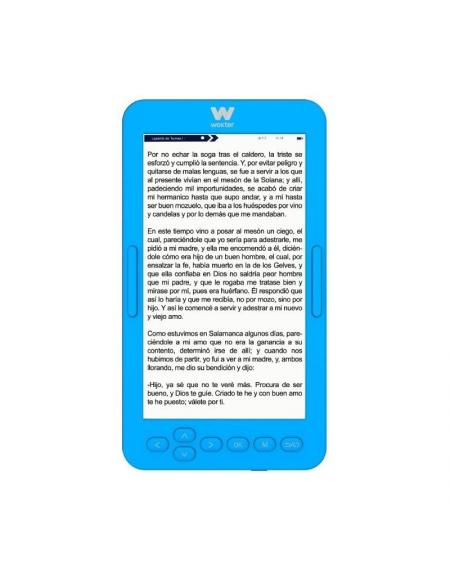 Libro Electrónico Ebook Woxter Scriba 195 S/ 4.7'/ Tinta Electrónica/ Azul