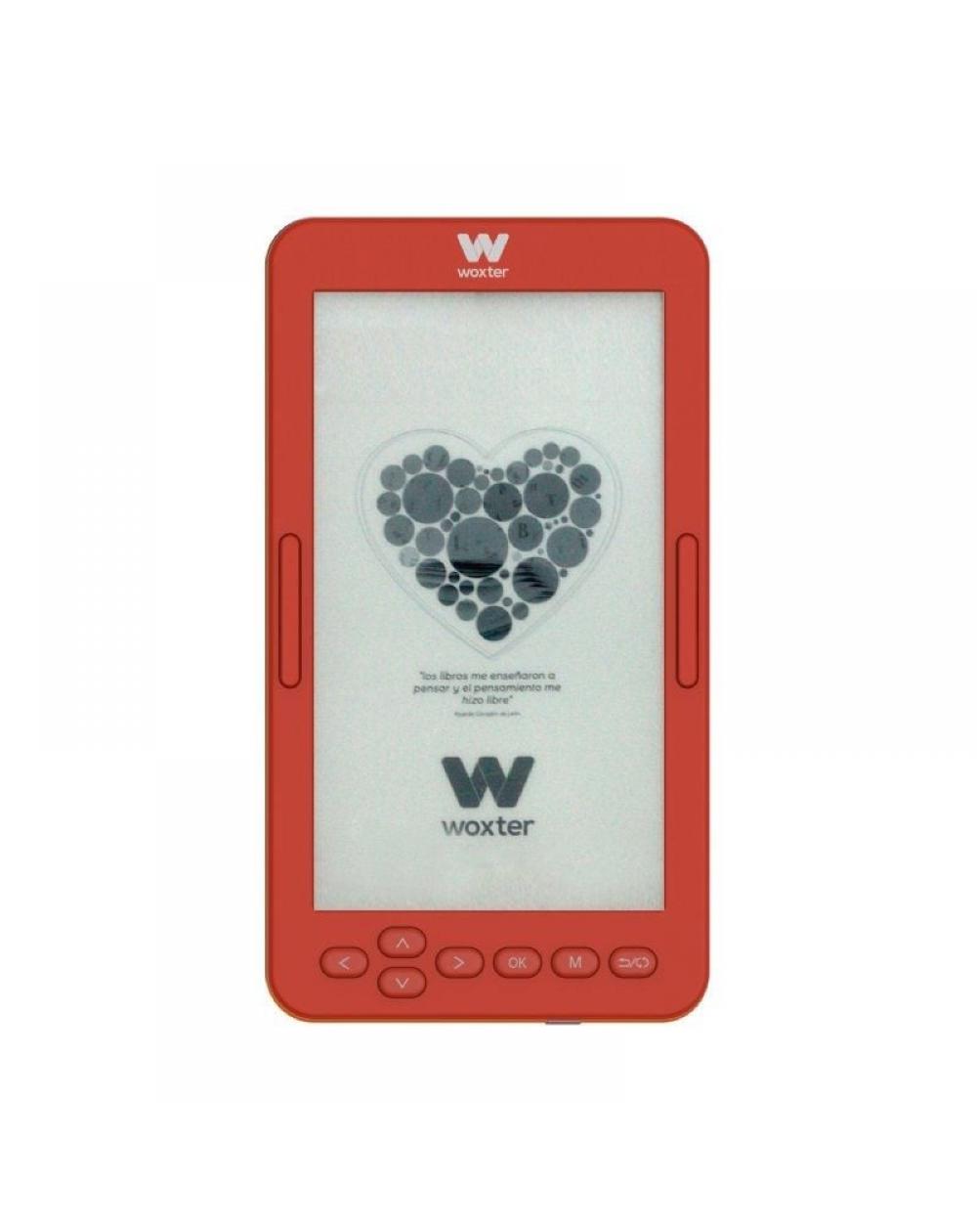 Libro Electrónico Ebook Woxter Scriba 195 S/ 4.7'/ Tinta Electrónica/ Rojo