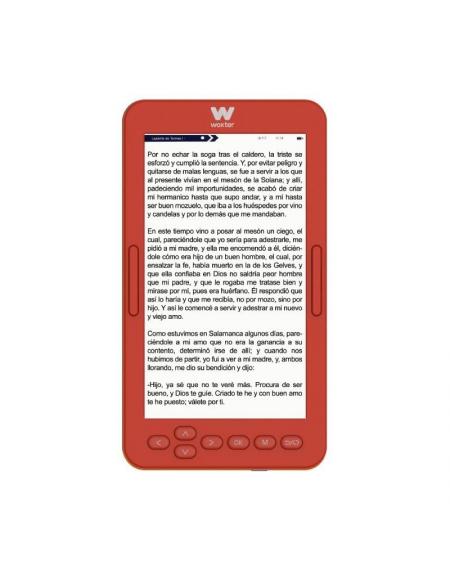 Libro Electrónico Ebook Woxter Scriba 195 S/ 4.7'/ Tinta Electrónica/ Rojo