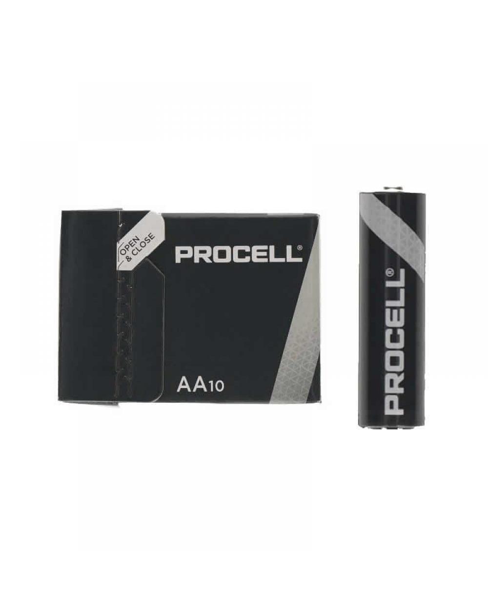 Pack de 10 Pilas AA LR6 Duracell PROCELL ID1500IPX10/ 1.5V/ Alcalinas