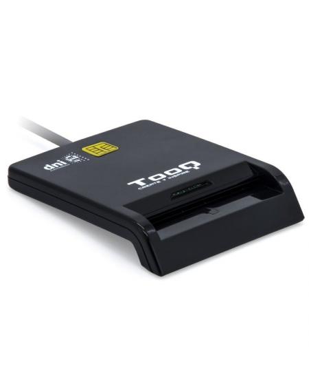 Lector de DNI TooQ TQR-211B/ USB-C/ Negro - Imagen 1