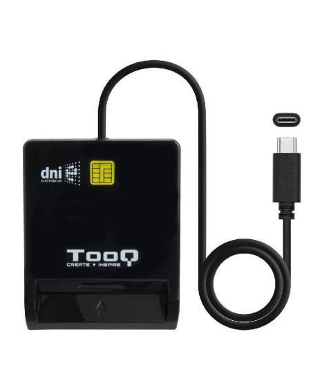 Lector de DNI TooQ TQR-211B/ USB-C/ Negro - Imagen 2