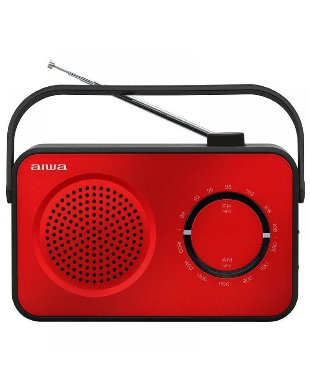 Radio Portátil Aiwa R-190RD/ 2W/ Roja