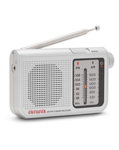 Radio Portátil Aiwa RS-55SL/ Plata