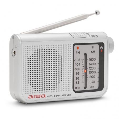 Radio Portátil Aiwa RS-55SL/ Plata