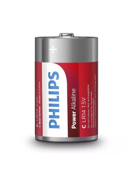 Pack de 2 Pilas C Philips LR14P2B/10/ 1.5V/ Alcalinas
