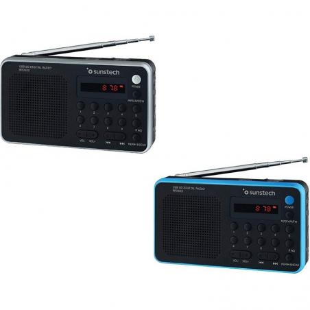 Radio Portátil Sunstech RPD32SL/ Plata