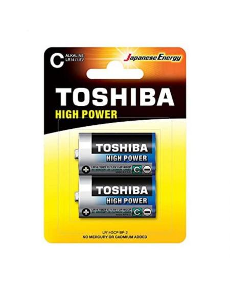 Pack de 2 Pilas C 2 Toshiba LR14/ 1.5V/ Alcalinas