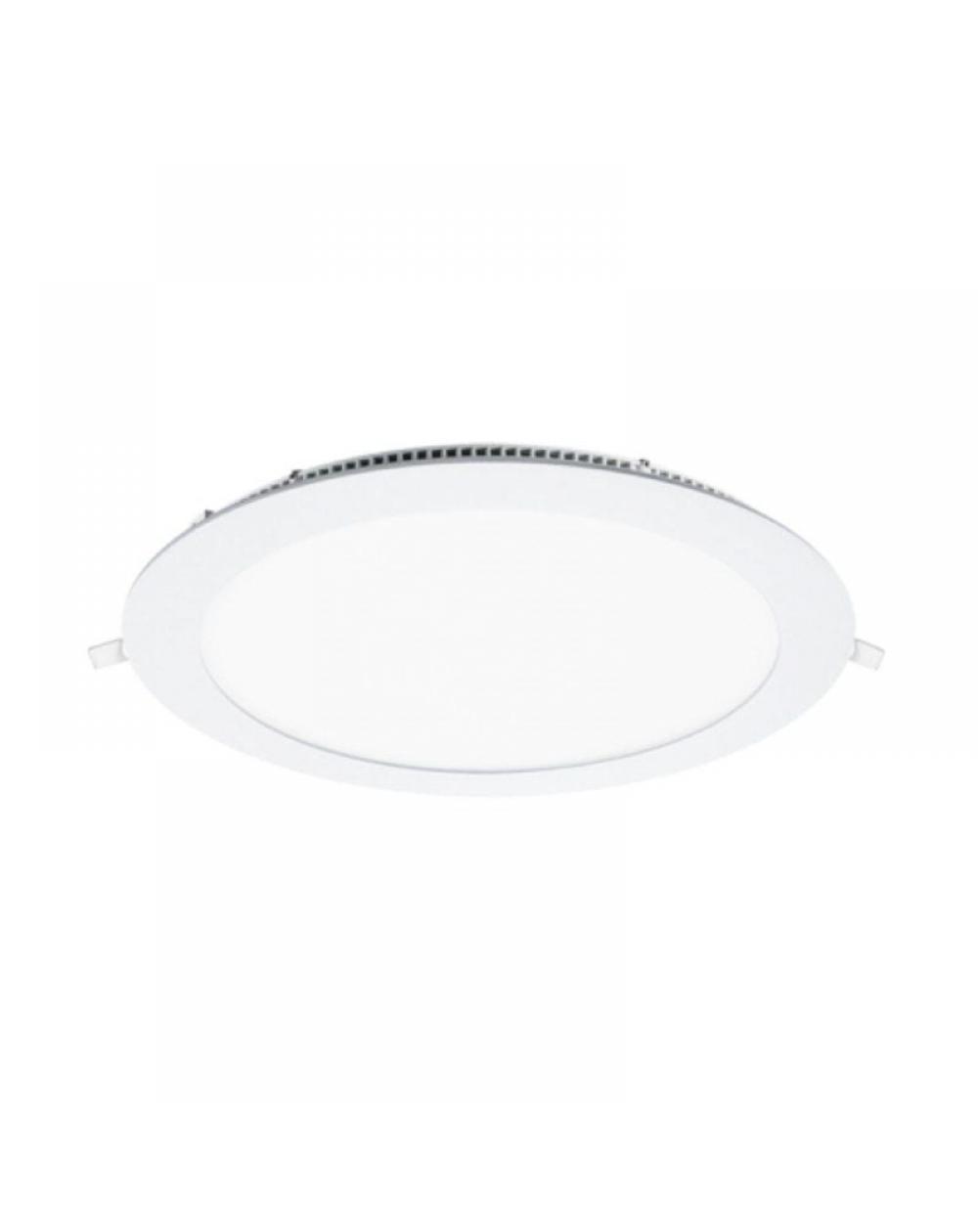 Downlight Iglux LS-102118-CB V2/ Circular/ Ø225 x 19mm/ Potencia 18W/ 1540 Lúmenes/ 3000ºK/ Blanco