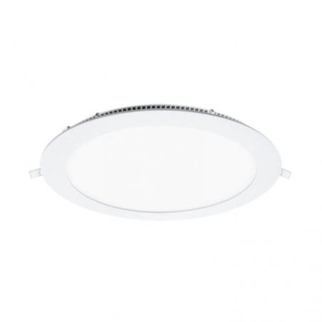 Downlight Iglux LS-102118-CB V2/ Circular/ Ø225 x 19mm/ Potencia 18W/ 1540 Lúmenes/ 3000ºK/ Blanco