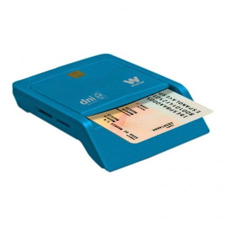 Lector de DNI y Tarjetas Woxter Combo PE26-146/ Azul/ USB 2.0 - Imagen 1