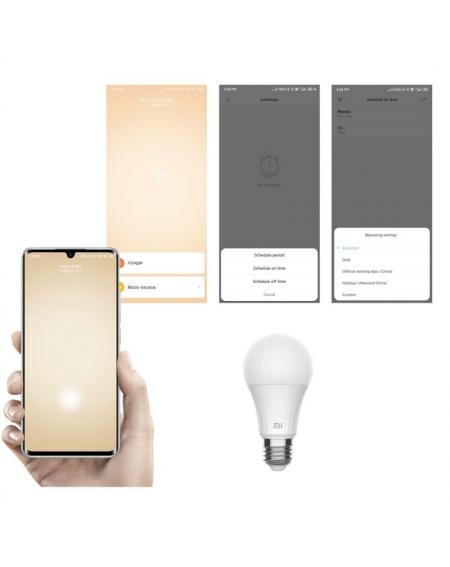 Bombilla Led Inteligente Xiaomi Mi LED Smart Bulb Warm/ Casquillo E27/ 8W/ 810 Lúmenes/ 2700K