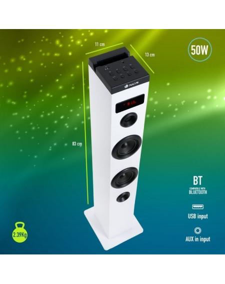 Torre de Sonido con Bluetooth NGS SKY CHARM/ 50W/ 2.0/ Blanca - Imagen 5