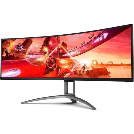 Monitor Gaming Ultrapanorámico Curvo AOC Agon AG493UCX2 48.8'/ Dual QHD/ 1ms/ 165Hz/ VA/ Multimedia/ Negro