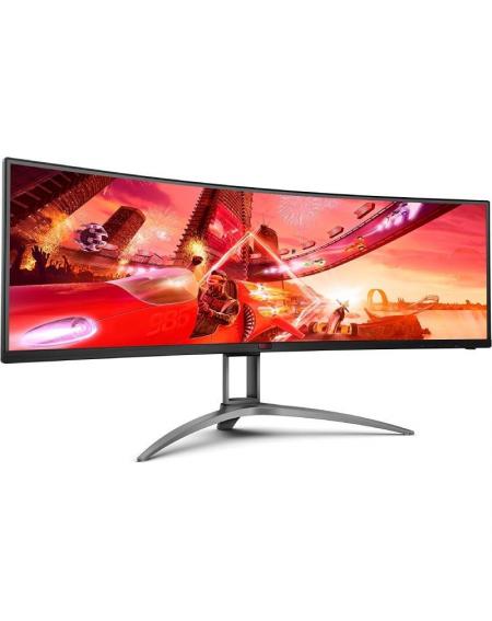 Monitor Gaming Ultrapanorámico Curvo AOC Agon AG493UCX2 48.8'/ Dual QHD/ 1ms/ 165Hz/ VA/ Multimedia/ Negro