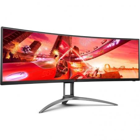 Monitor Gaming Ultrapanorámico Curvo AOC Agon AG493UCX2 48.8'/ Dual QHD/ 1ms/ 165Hz/ VA/ Multimedia/ Negro