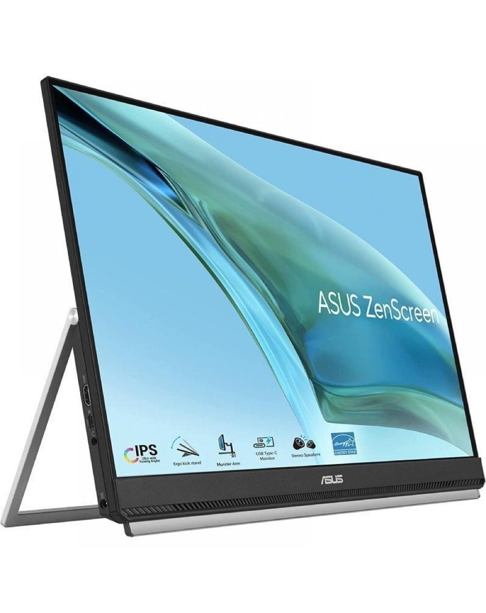 Monitor Portátil Asus ZenScreen MB249C 23.8'/ Full HD/ Multimedia/ Negro