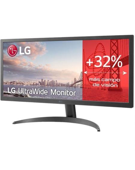 Monitor Ultrapanorámico LG UltraWide 26WQ500-B 25.7'/ WFHD/ Negro