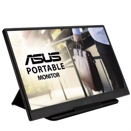 Monitor Portátil Asus ZenScreen MB165B 15.6'/ WXGA/ Negro