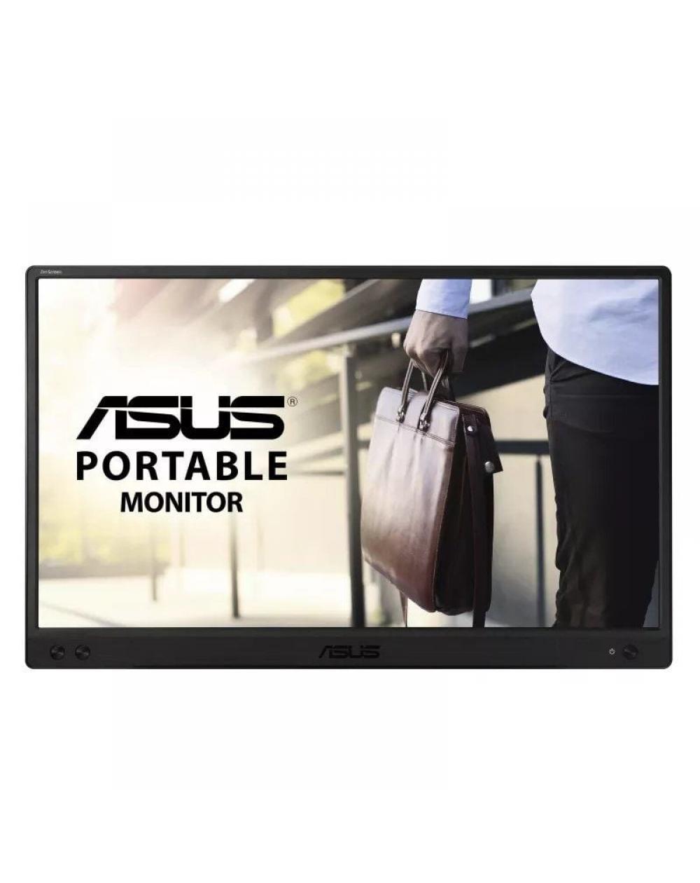 Monitor Portátil Asus ZenScreen MB166C 15.6'/ Full HD/ Negro