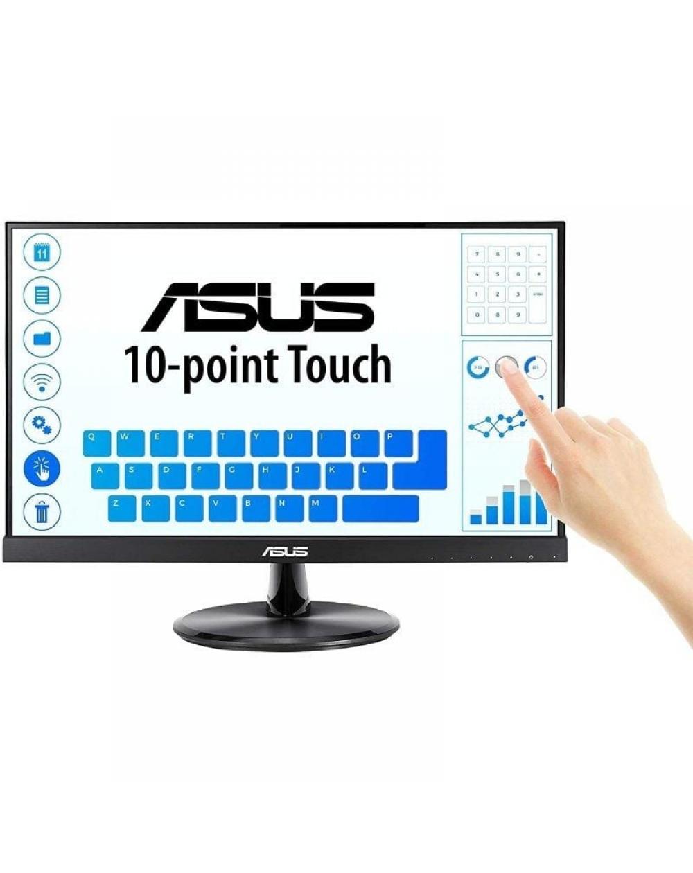 Monitor Profesional Táctil Asus VT229H 21.5'/ Full HD/ Multimedia/ Negro