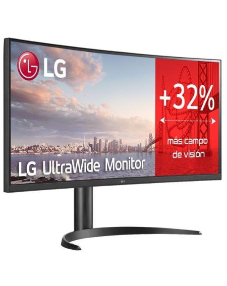 Monitor Profesional Ultrapanorámico Curvo LG 34WQ75C-B 34'/ WQHD/ Multimedia/ Negro