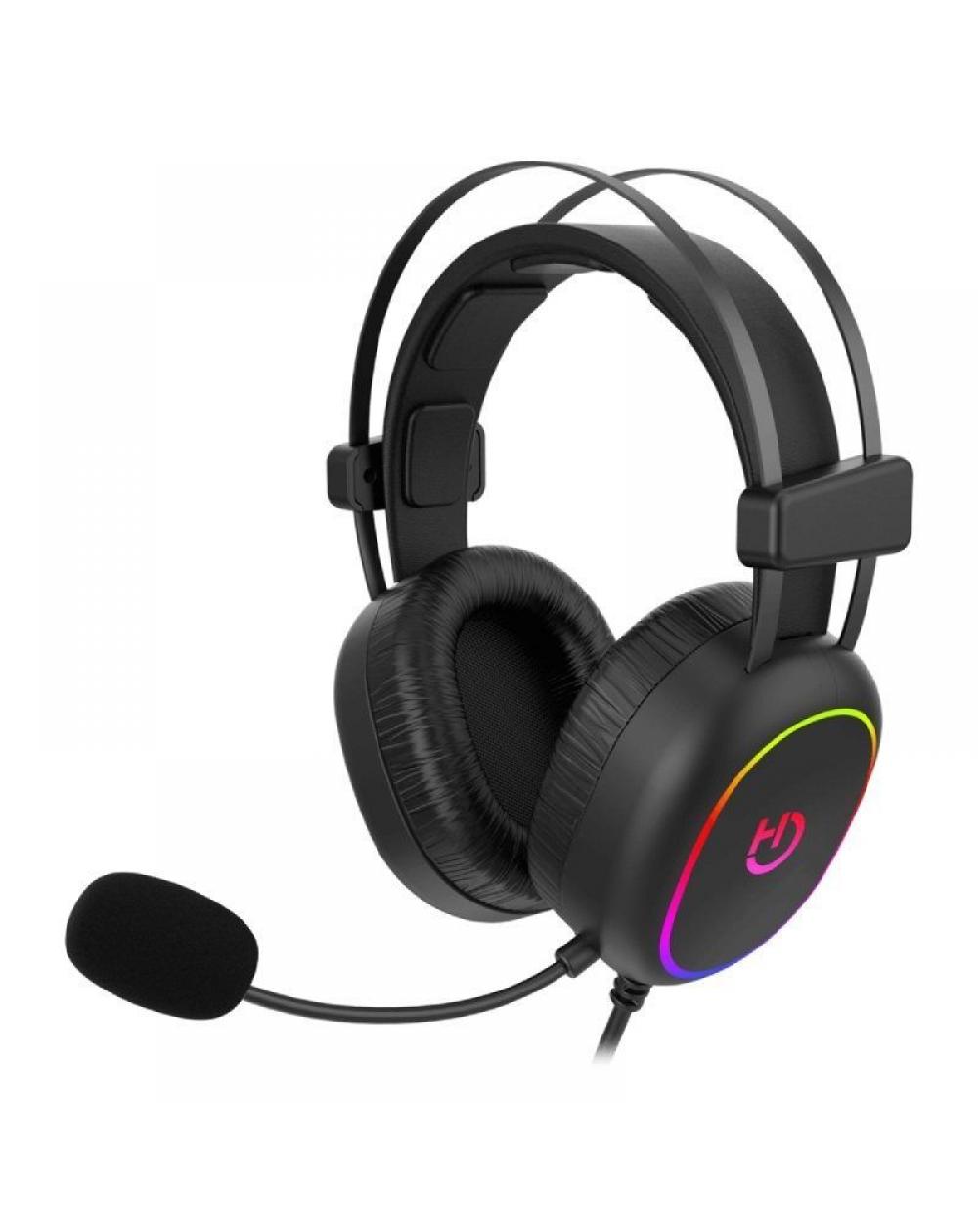 Auriculares Gaming con Micrófono Hiditec Erys ARGB/ Jack 3.5/ USB/ Negros - Imagen 1