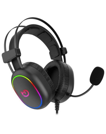 Auriculares Gaming con Micrófono Hiditec Erys ARGB/ Jack 3.5/ USB/ Negros - Imagen 2