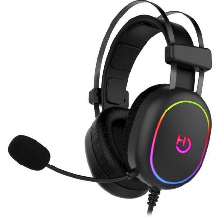 Auriculares Gaming con Micrófono Hiditec Erys ARGB/ Jack 3.5/ USB/ Negros - Imagen 4