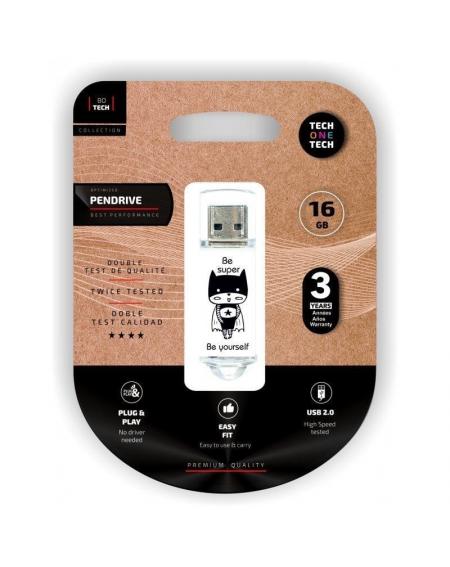 Pendrive 16GB Tech One Tech Be Super USB 2.0