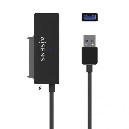 Adaptador para Discos Duros 2.5'/3.5' Aisens ASE-35A01B/ USB 3.0 - SATA/ con Alimentador