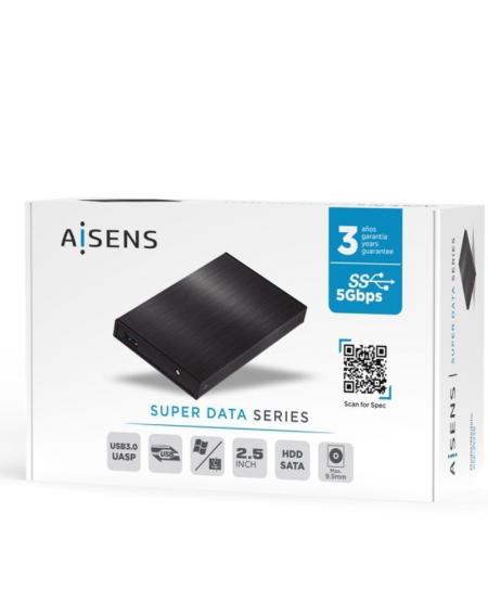 Caja Externa para Disco Duro de 2.5' Aisens ASE-2523B/ USB 3.0