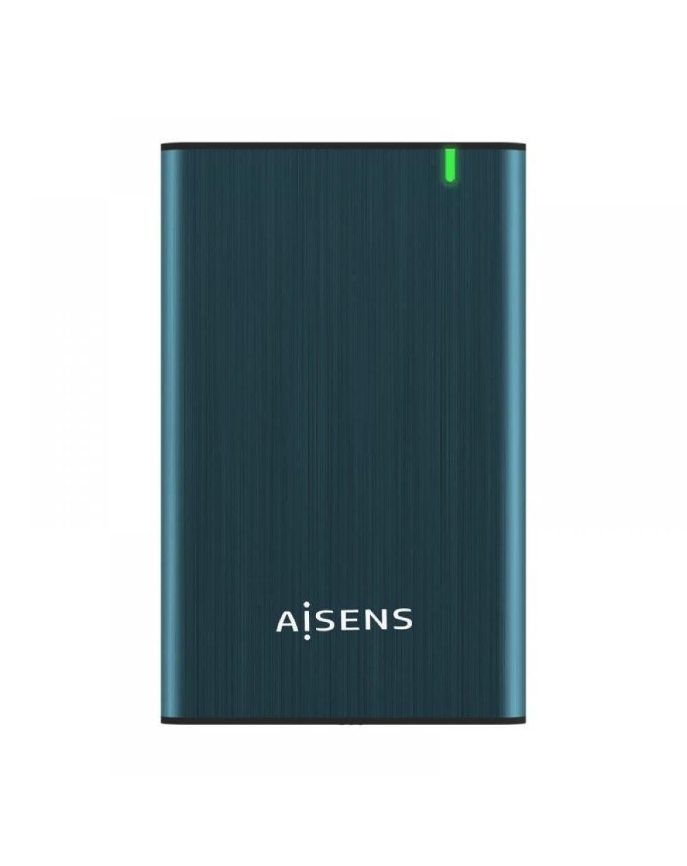 Caja Externa para Disco Duro de 2.5' Aisens ASE-2525PB/ USB 3.0/ Sin tornillos