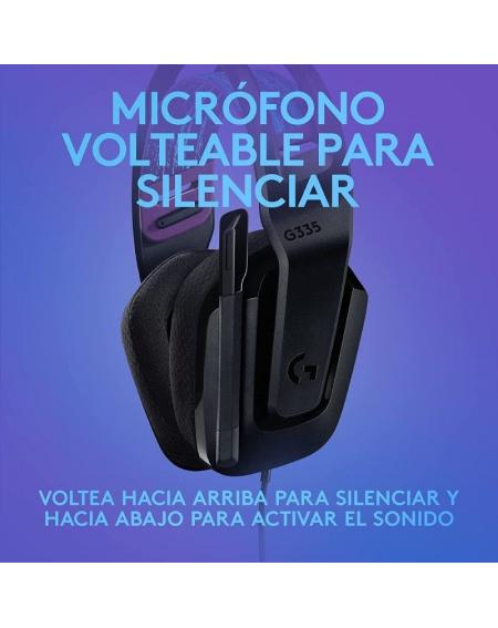 Auriculares Gaming con Micrófono Logitech G335/ Jack 3.5/ Negros - Imagen 3