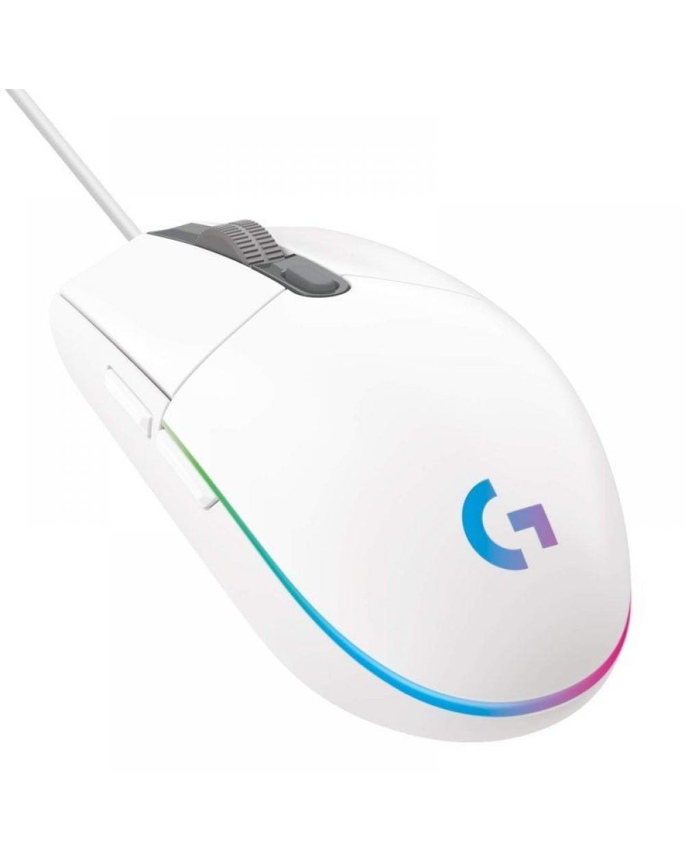 Ratón Gaming Logitech G102 Lightsync/ Hasta 8000 DPI/ Blanco - Imagen 1