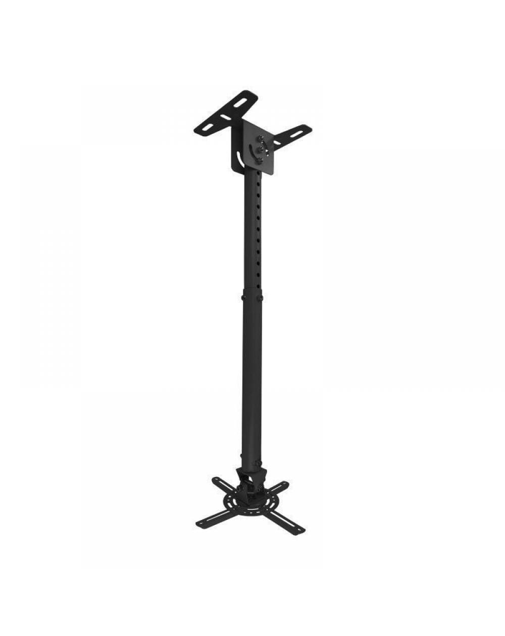 Soporte de Techo para Proyector TooQ PJ3030TN-B/ Inclinable-Giratorio-Nivelable/ hasta 20kg