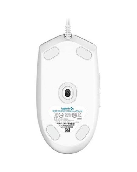 Ratón Gaming Logitech G102 Lightsync/ Hasta 8000 DPI/ Blanco - Imagen 5