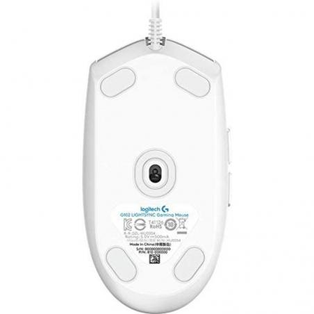 Ratón Gaming Logitech G102 Lightsync/ Hasta 8000 DPI/ Blanco - Imagen 5