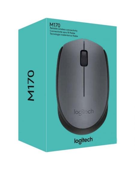 Ratón Inalámbrico Logitech M170/ Hasta 1000 DPI/ Gris