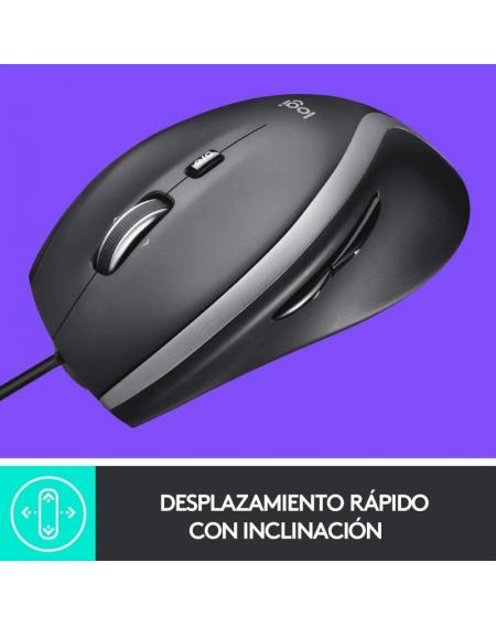 Ratón Logitech M500S/ Hasta 4000 DPI/ Negro