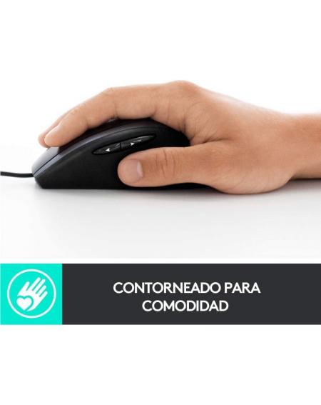 Ratón Logitech M500S/ Hasta 4000 DPI/ Negro