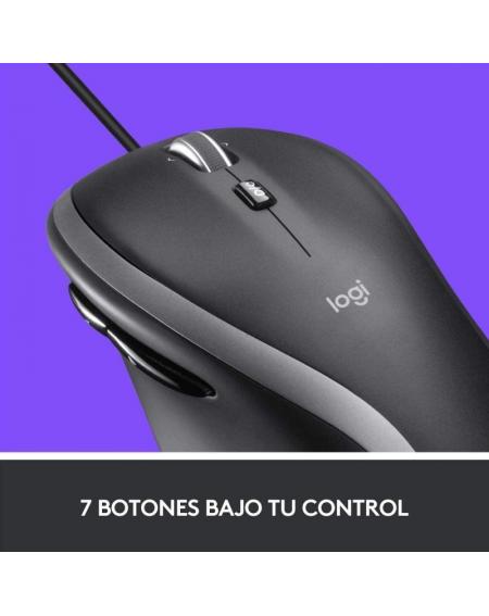 Ratón Logitech M500S/ Hasta 4000 DPI/ Negro