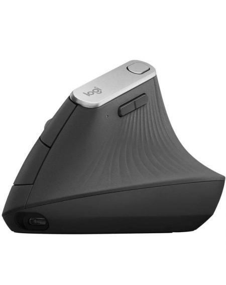 Ratón Ergonómico Inalámbrico por Bluetooth Logitech Vertical MX/ Batería recargable/ Hasta 4000 DPI