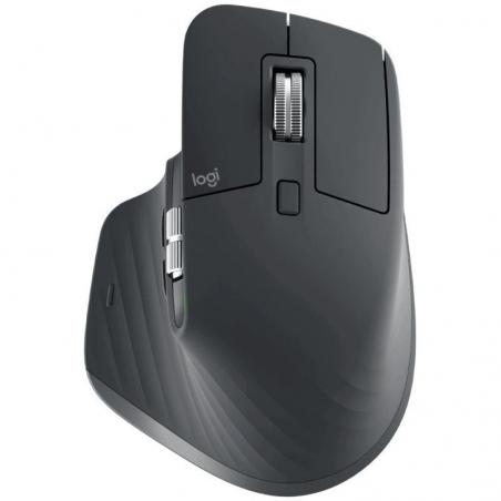 Ratón Inalámbrico por Bluetooth Logitech MX Master 3S/ Batería recargable/ Hasta 8000 DPI/ Grafito