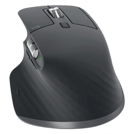 Ratón Inalámbrico por Bluetooth Logitech MX Master 3S/ Batería recargable/ Hasta 8000 DPI/ Grafito