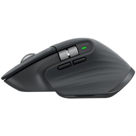 Ratón Inalámbrico por Bluetooth Logitech MX Master 3S/ Batería recargable/ Hasta 8000 DPI/ Grafito