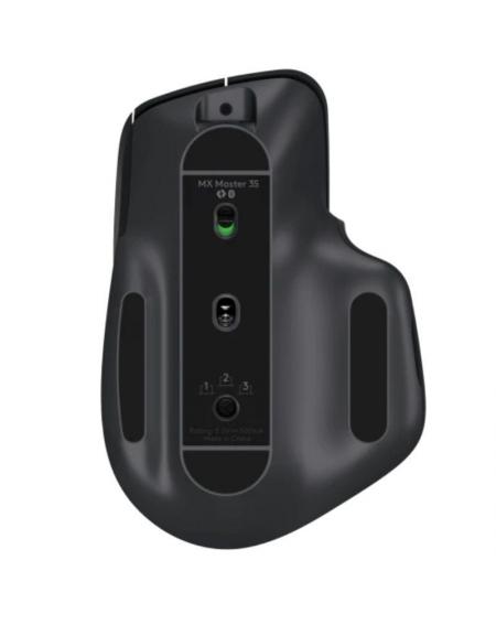 Ratón Inalámbrico por Bluetooth Logitech MX Master 3S/ Batería recargable/ Hasta 8000 DPI/ Grafito