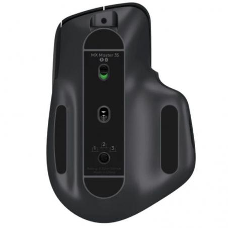 Ratón Inalámbrico por Bluetooth Logitech MX Master 3S/ Batería recargable/ Hasta 8000 DPI/ Grafito