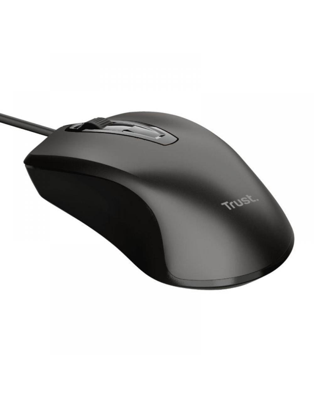 Ratón Trust Basics Wired Mouse/ Hasta 1200 DPI